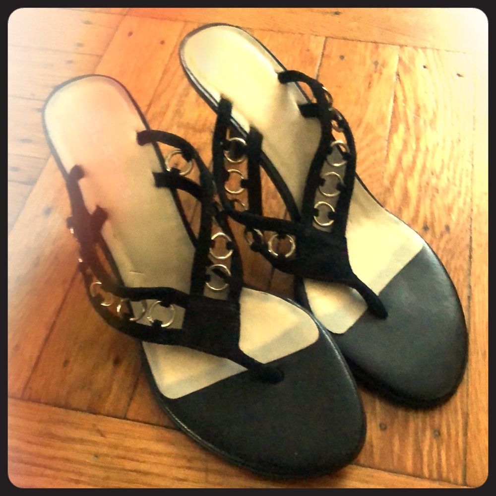 BCBG Kitten Heel with Metal Hardware